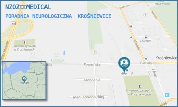PORADNIA NEUROLOGICZNA - NZOZ  MEDICAL - UL. POZNAŃSKA 18/20,  KROŚNIEWICE