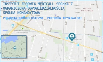 PORADNIA KARDIOLOGICZNA - INSTYTUT ZDROWIA MEDICALL SPÓŁKA Z OGRANICZONĄ ODPOWIEDZIALNOŚCIĄ SPÓŁKA KOMANDYTOWA - UL. WOJSKA POLSKIEGO 77,  PIOTRKÓW TRYBUNALSKI