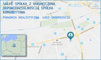 PORADNIA OKULISTYCZNA - SALVE SPÓŁKA Z OGRANICZONĄ ODPOWIEDZIALNOŚCIĄ SPÓŁKA KOMANDYTOWA - UL. A. STRUGA 3,  ŁÓDŹ-ŚRÓDMIEŚCIE
