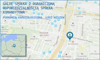 PORADNIA KARDIOLOGICZNA - SALVE SPÓŁKA Z OGRANICZONĄ ODPOWIEDZIALNOŚCIĄ SPÓŁKA KOMANDYTOWA - UL. KS. ZDZISŁAWA WUJAKA 5,  ŁÓDŹ-WIDZEW