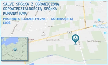 PRACOWNIA DIAGNOSTYCZNA - GASTROSKOPIA - SALVE SPÓŁKA Z OGRANICZONĄ ODPOWIEDZIALNOŚCIĄ SPÓŁKA KOMANDYTOWA - UL. ARMII KRAJOWEJ 39,  ŁÓDŹ