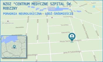PORADNIA NEUROLOGICZNA - NZOZ "CENTRUM MEDYCZNE SZPITAL ŚW. RODZINY - UL. PILOTA STANISŁAWA WIGURY 19,  ŁÓDŹ-ŚRÓDMIEŚCIE