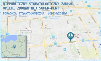 PORADNIA STOMATOLOGICZNA - NIEPUBLICZNY STOMATOLOGICZNY ZAKŁAD OPIEKI ZDROWOTNEJ SUPER-DENT - UL. WODNA 25,  ŁÓDŹ-WIDZEW