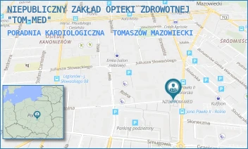 PORADNIA KARDIOLOGICZNA - NIEPUBLICZNY ZAKŁAD OPIEKI ZDROWOTNEJ "TOM-MED" - UL. JANA PAWŁA II 6,  TOMASZÓW MAZOWIECKI