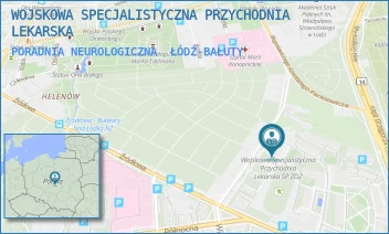 PORADNIA NEUROLOGICZNA - WOJSKOWA SPECJALISTYCZNA PRZYCHODNIA LEKARSKA - UL. SPORNA 19/23,  ŁÓDŹ-BAŁUTY