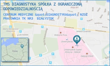 CENTRUM MEDYCZNE "DIAGNOSTYKA" NZOZ PRACOWNIA TK NR3 - TMS DIAGNOSTYKA SP. Z O.O. - ŻURAWIA 14,  BIAŁYSTOK