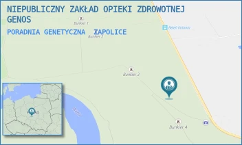 PORADNIA GENETYCZNA - NIEPUBLICZNY ZAKŁAD OPIEKI ZDROWOTNEJ GENOS - UL. STROŃSKO 20 A,  ZAPOLICE