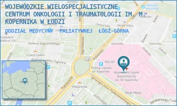 ODDZIAŁ MEDYCYNY  PALIATYWNEJ - WOJEWÓDZKIE WIELOSPECJALISTYCZNE CENTRUM ONKOLOGII I TRAUMATOLOGII IM. M. KOPERNIKA W ŁODZI - UL. PABIANICKA 62,  ŁÓDŹ-GÓRNA
