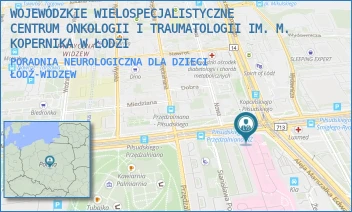 PORADNIA NEUROLOGICZNA DLA DZIECI - WOJEWÓDZKIE WIELOSPECJALISTYCZNE CENTRUM ONKOLOGII I TRAUMATOLOGII IM. M. KOPERNIKA W ŁODZI - AL. MARSZ. JÓZEFA PIŁSUDSKIEGO 71,  ŁÓDŹ-WIDZEW