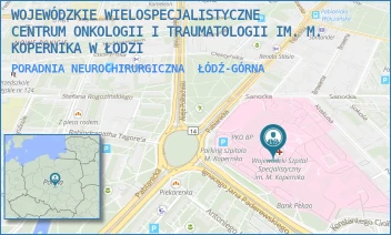 PORADNIA NEUROCHIRURGICZNA - WOJEWÓDZKIE WIELOSPECJALISTYCZNE CENTRUM ONKOLOGII I TRAUMATOLOGII IM. M. KOPERNIKA W ŁODZI - UL. PABIANICKA 62,  ŁÓDŹ-GÓRNA