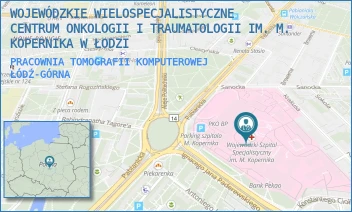PRACOWNIA TOMOGRAFII KOMPUTEROWEJ - WOJEWÓDZKIE WIELOSPECJALISTYCZNE CENTRUM ONKOLOGII I TRAUMATOLOGII IM. M. KOPERNIKA W ŁODZI - UL. PABIANICKA 62,  ŁÓDŹ-GÓRNA