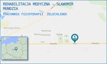 PRACOWNIA FIZJOTERAPII - REHABILITACJA MEDYCZNA - SŁAWOMIR MUNDZIA - UL. AKACJOWA 2,  ŻELECHLINEK