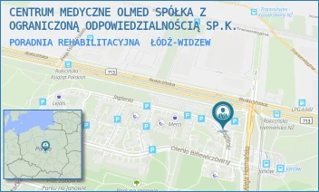 PORADNIA REHABILITACYJNA - CENTRUM MEDYCZNE OLMED SPÓŁKA Z OGRANICZONĄ ODPOWIEDZIALNOŚCIĄ SP.K. - UL. JAGIENKI 32,  ŁÓDŹ-WIDZEW