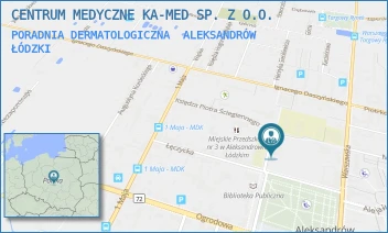 PORADNIA DERMATOLOGICZNA - CENTRUM MEDYCZNE KA-MED SP. Z O.O. - UL. M.C.SKŁODOWSKIEJ 3,  ALEKSANDRÓW ŁÓDZKI