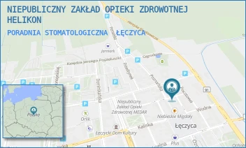PORADNIA STOMATOLOGICZNA - NIEPUBLICZNY ZAKŁAD OPIEKI ZDROWOTNEJ HELIKON - UL. JADWIGI GRODZKIEJ 21,  ŁĘCZYCA