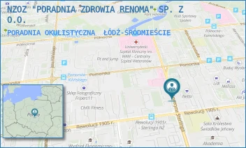 PORADNIA OKULISTYCZNA - NZOZ "PORADNIA ZDROWIA RENOMA" SP. Z O.O. - UL. STERLINGA 16/18,  ŁÓDŹ-ŚRÓDMIEŚCIE