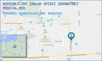 PORADNIA DERMATOLOGICZNA - NIEPUBLICZNY ZAKŁAD OPIEKI ZDROWOTNEJ MEDICAL-MED - UL. TULIPANOWA 8,  BRZEZINY