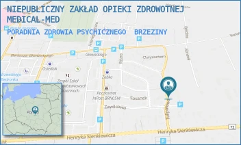 PORADNIA ZDROWIA PSYCHICZNEGO - NIEPUBLICZNY ZAKŁAD OPIEKI ZDROWOTNEJ MEDICAL-MED - UL. TULIPANOWA 8,  BRZEZINY