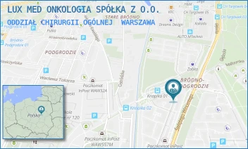 ODDZIAŁ CHIRURGII OGÓLNEJ - LUX MED ONKOLOGIA SPÓŁKA Z O.O. - ŚW. WINCENTEGO 103,  WARSZAWA