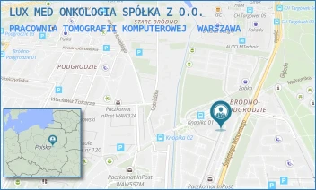PRACOWNIA TOMOGRAFII KOMPUTEROWEJ - LUX MED ONKOLOGIA SPÓŁKA Z O.O. - ŚW. WINCENTEGO 103,  WARSZAWA