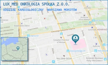 ODDZIAŁ KARDIOLOGICZNY - LUX MED ONKOLOGIA SPÓŁKA Z O.O. - SEWERYNA GOSZCZYŃSKIEGO 1,  WARSZAWA MOKOTÓW