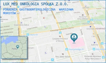 PORADNIA GASTROENTEROLOGICZNA - LUX MED ONKOLOGIA SPÓŁKA Z O.O. - SEWERYNA GOSZCZYŃSKIEGO 1,  WARSZAWA MOKOTÓW