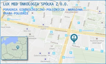 PORADNIA GINEKOLOGICZNO-POŁOŻNICZA - LUX MED ONKOLOGIA SPÓŁKA Z O.O. - GEN. AUGUSTA EMILA FIELDORFA "NILA" 40,  WARSZAWA PRAGA-POŁUDNIE