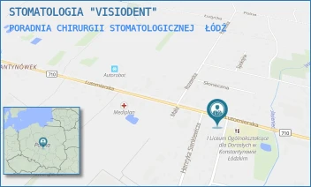 PORADNIA CHIRURGII STOMATOLOGICZNEJ - STOMATOLOGIA "VISIODENT" - UL. LUTOMIERSKA 6,  ŁÓDŹ