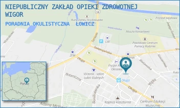 PORADNIA OKULISTYCZNA - NIEPUBLICZNY ZAKŁAD OPIEKI ZDROWOTNEJ WIGOR - UL. BATALIONÓW CHŁOPSKICH 2B,  ŁOWICZ