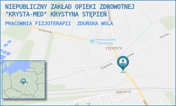 PRACOWNIA FIZJOTERAPII - NIEPUBLICZNY ZAKŁAD OPIEKI ZDROWOTNEJ "KRYSTA-MED" KRYSTYNA STĘPIEŃ - UL. GETTA ŻYDOWSKIEGO 64,  ZDUŃSKA WOLA