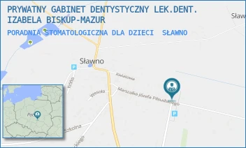 PORADNIA STOMATOLOGICZNA DLA DZIECI - PRYWATNY GABINET DENTYSTYCZNY LEK.DENT. IZABELA BISKUP-MAZUR - UL. PIŁSUDSKIEGO 31,  SŁAWNO