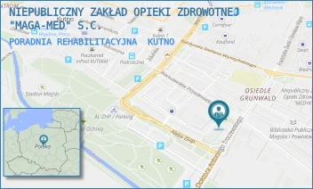 PORADNIA REHABILITACYJNA - NIEPUBLICZNY ZAKŁAD OPIEKI ZDROWOTNEJ "MAGA-MED" S.C. - UL. WARSZAWSKIE PRZEDMIEŚCIE 14,  KUTNO