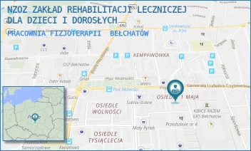 PRACOWNIA FIZJOTERAPII - NZOZ ZAKŁAD REHABILITACJI LECZNICZEJ DLA DZIECI I DOROSŁYCH - 1-GO MAJA  4,  BEŁCHATÓW