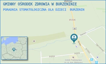 PORADNIA STOMATOLOGICZNA DLA DZIECI - GMINNY OŚRODEK ZDROWIA W BURZENINIE - UL. SIERADZKA 11,  BURZENIN