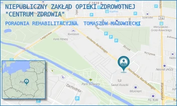 PORADNIA REHABILITACYJNA - NIEPUBLICZNY ZAKŁAD OPIEKI ZDROWOTNEJ "CENTRUM ZDROWIA" - UL. BARLICKIEGO 15,  TOMASZÓW MAZOWIECKI