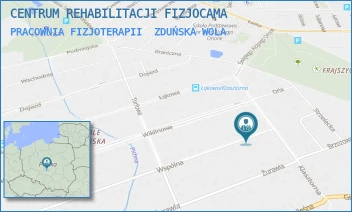 PRACOWNIA FIZJOTERAPII - CENTRUM REHABILITACJI FIZJOCAMA - UL. WSPÓLNA 4,  ZDUŃSKA WOLA
