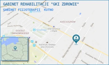 GABINET FIZJOTERAPII - GABINET REHABILITACJI "GKI ZDROWIE" - UL. PÓŁNOCNA 47,  KUTNO