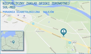 PORADNIA DIABETOLOGICZNA - NIEPUBLICZNY ZAKŁAD OPIEKI ZDROWOTNEJ SUL-MED - PIOTRKOWSKA 26/30,  SULEJÓW