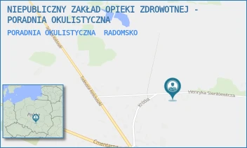 PORADNIA OKULISTYCZNA - NIEPUBLICZNY ZAKŁAD OPIEKI ZDROWOTNEJ - PORADNIA OKULISTYCZNA - UL. SIENKIEWICZA 4,  RADOMSKO