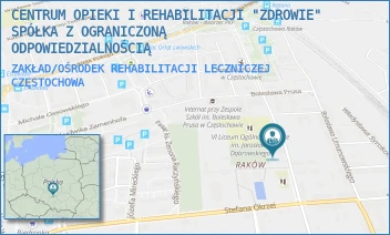 ZAKŁAD/OŚRODEK REHABILITACJI LECZNICZEJ - CENTRUM OPIEKI I REHABILITACJI "ZDROWIE" SPÓŁKA Z OGRANICZONĄ ODPOWIEDZIALNOŚCIĄ - UL. ŁUKASIŃSKIEGO 42/48,  CZĘSTOCHOWA