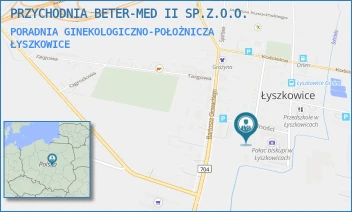 PORADNIA GINEKOLOGICZNO-POŁOŻNICZA - PRZYCHODNIA BETER-MED II SP.Z.O.O. - UL. WOLNOŚCI 6B,  ŁYSZKOWICE