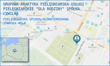 PIELĘGNIARSKA OPIEKA DŁUGOTERMINOWA - GRUPOWA PRAKTYKA PIELĘGNIARSKA-USŁUGI PIELĘGNIARSKIE "DLA RODZINY" SPÓŁKA CYWILNA - UL. ŁASKA 42,  ZDUŃSKA WOLA