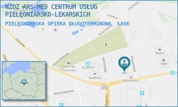 PIELĘGNIARSKA OPIEKA DŁUGOTERMINOWA - NZOZ ARS-MED CENTRUM USŁUG PIELĘGNIARSKO-LEKARSKICH - UL. WARSZAWSKA 65,  ŁASK