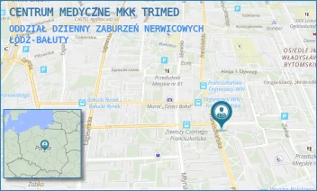 ODDZIAŁ DZIENNY ZABURZEŃ NERWICOWYCH - CENTRUM MEDYCZNE MKK TRIMED - UL. ZAWISZY CZARNEGO 8/10,  ŁÓDŹ-BAŁUTY