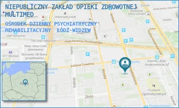 OŚRODEK DZIENNY PSYCHIATRYCZNY REHABILITACYJNY - NIEPUBLICZNY ZAKŁAD OPIEKI ZDROWOTNEJ MULTIMED - UL. PRZĘDZALNIANA 1/3,  ŁÓDŹ-WIDZEW