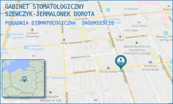 PORADNIA STOMATOLOGICZNA - GABINET STOMATOLOGICZNY SZEWCZYK-JERMALONEK DOROTA - UL. JARACZA 13/13,  ŚRÓDMIEŚCIE