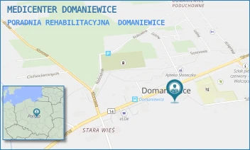 PORADNIA REHABILITACYJNA - MEDICENTER DOMANIEWICE - UL. GŁÓWNA 9,  DOMANIEWICE