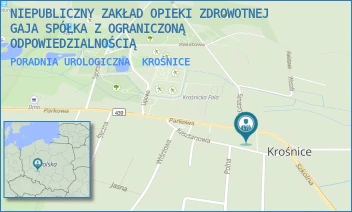 PORADNIA UROLOGICZNA - NIEPUBLICZNY ZAKŁAD OPIEKI ZDROWOTNEJ GAJA SPÓŁKA Z OGRANICZONĄ ODPOWIEDZIALNOŚCIĄ - UL. PARKOWA 5,  KROŚNICE