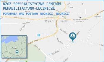 PORADNIA WAD POSTAWY WOJNICZ - NZOZ SPECJALISTYCZNE CENTRUM REHABILITACYJNO-LECZNICZE - UL. KĄPIELOWA 61,  WOJNICZ