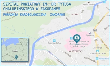 PORADNIA KARDIOLOGICZNA - SZPITAL POWIATOWY IM. DR TYTUSA CHAŁUBIŃSKIEGO W ZAKOPANEM - UL. KAMIENIEC 10,  ZAKOPANE